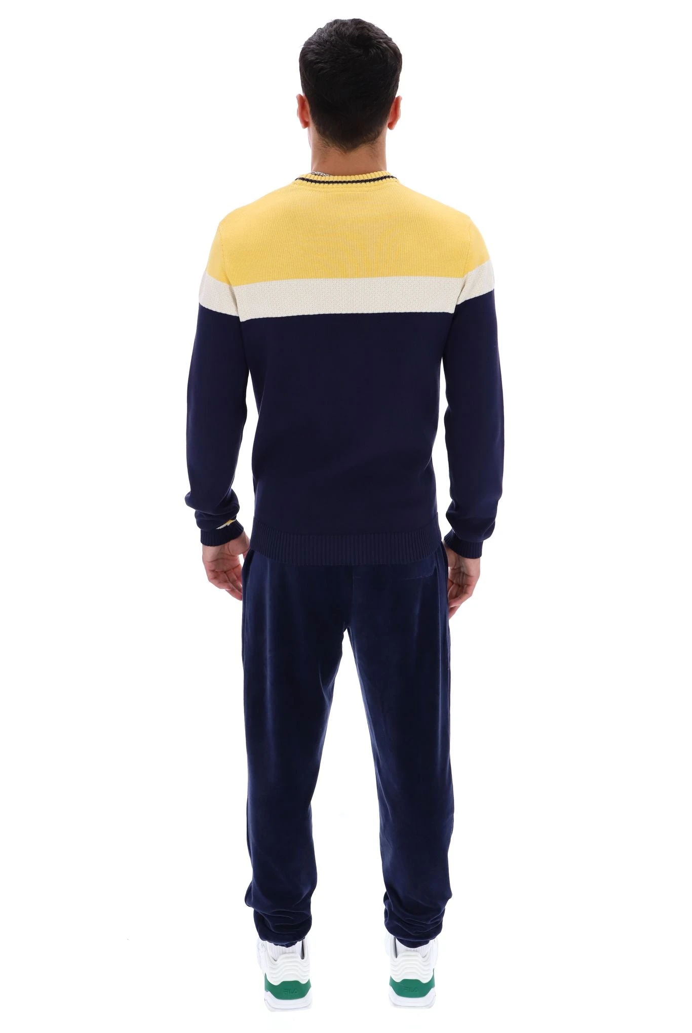 FILA Alden Textured Knitted Colour Block Sweater 6 FILA Alden Textured Knitted Colour Block Sweater - Image 6