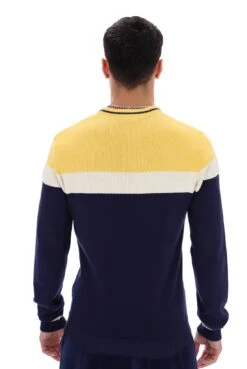 FILA Alden Textured Knitted Colour Block Sweater 15 FILA Alden Textured Knitted Colour Block Sweater -Cheap US Modern Apparel Store ALDEN FW23MH046 410 37