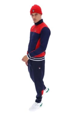 FILA Alfonso Zipped Track Jacket -Cheap US Modern Apparel Store ALFONSO FW23MH015 410 12