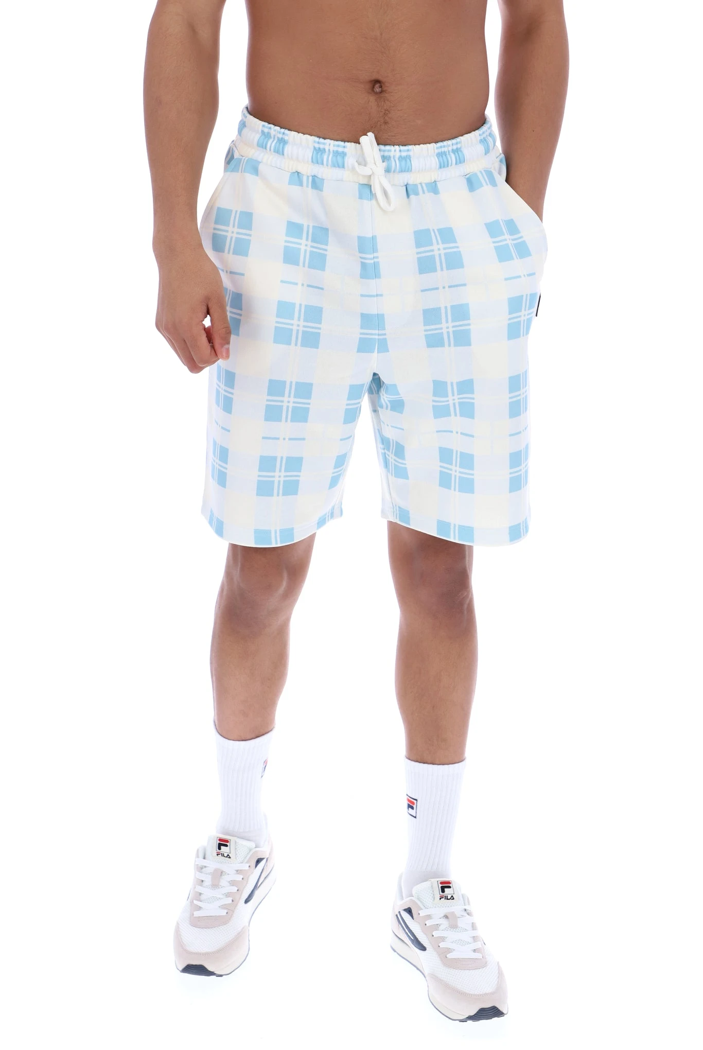 FILA Asher Digital Print Check Sweat Shorts 6 FILA Asher Digital Print Check Sweat Shorts - Image 6
