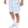 FILA Asher Digital Print Check Sweat Shorts