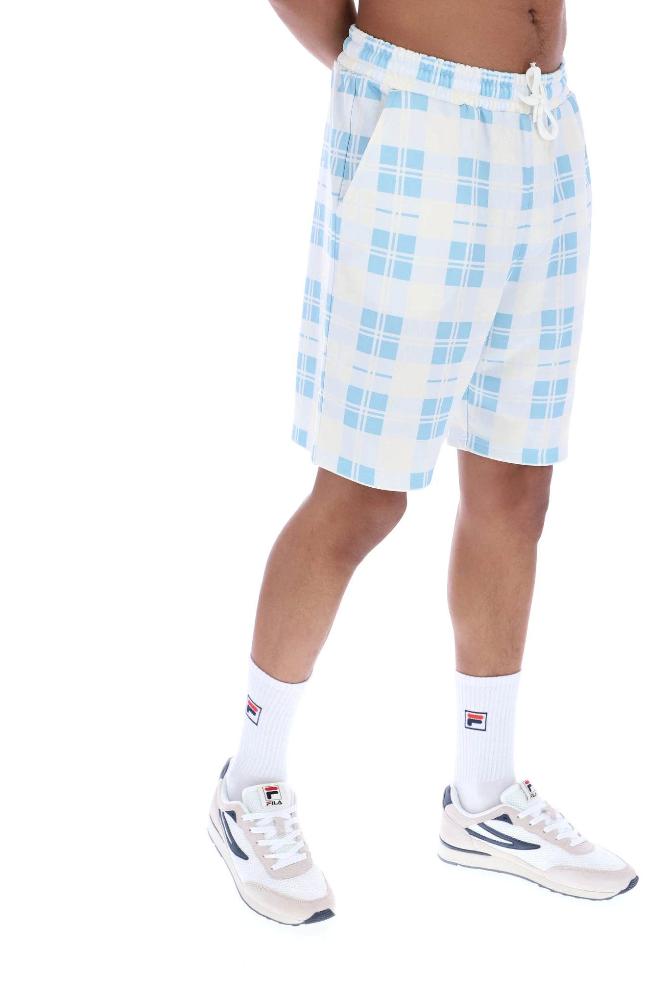 FILA Asher Digital Print Check Sweat Shorts 7 FILA Asher Digital Print Check Sweat Shorts - Image 7