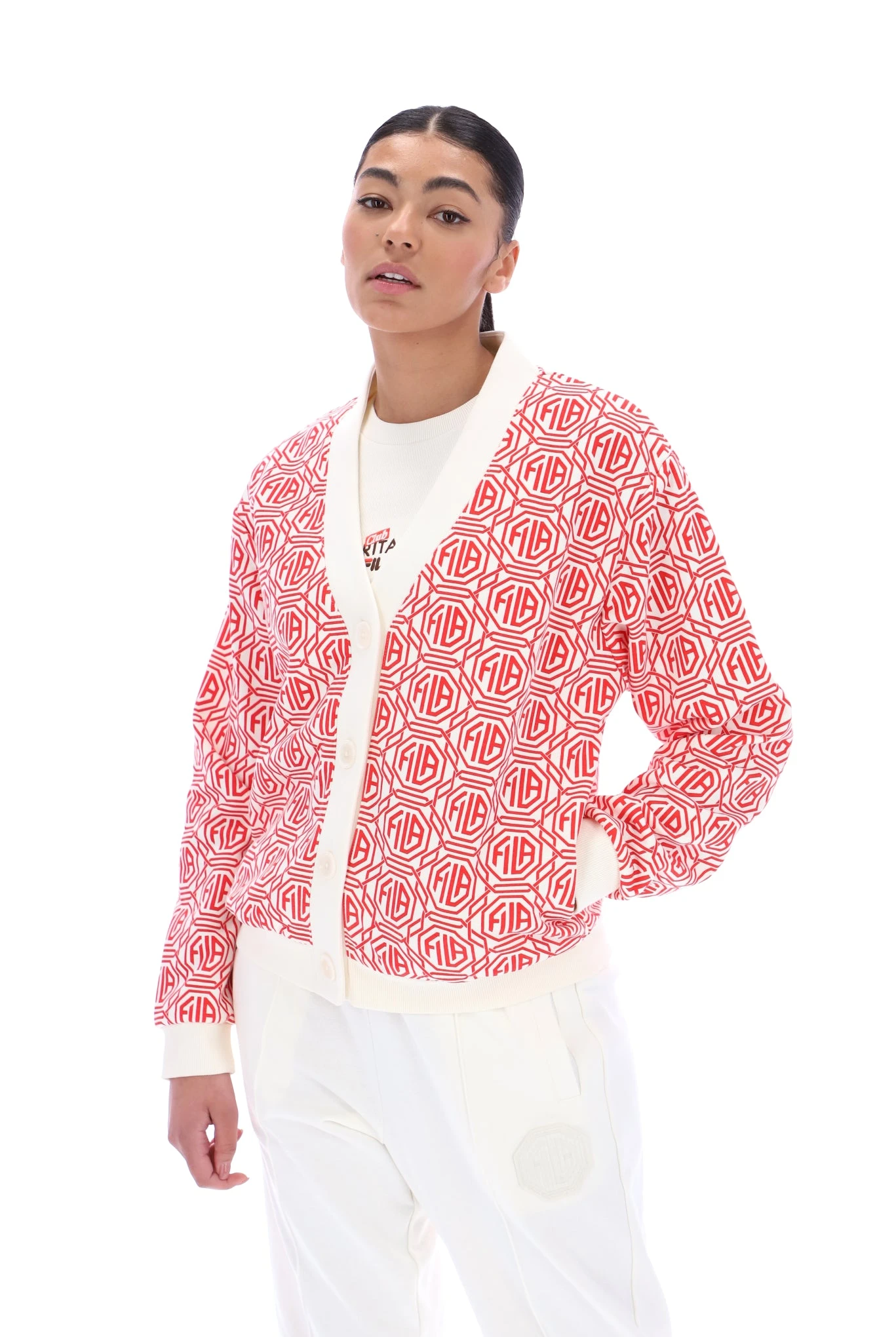 FILA Birch Oversized Cardigan 1 FILA Birch Oversized Cardigan