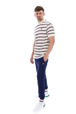 FILA Bruno Striped Ringer T-Shirt -Cheap US Modern Apparel Store BRUNO FW23MH001 130 08