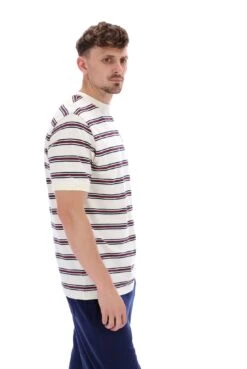 FILA Bruno Striped Ringer T-Shirt -Cheap US Modern Apparel Store BRUNO FW23MH001 130 32