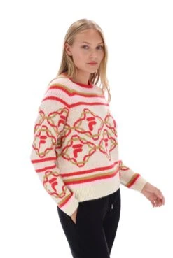 FILA Deana Knitted Crew Neck Sweater -Cheap US Modern Apparel Store DEANA F23WF033 371 35
