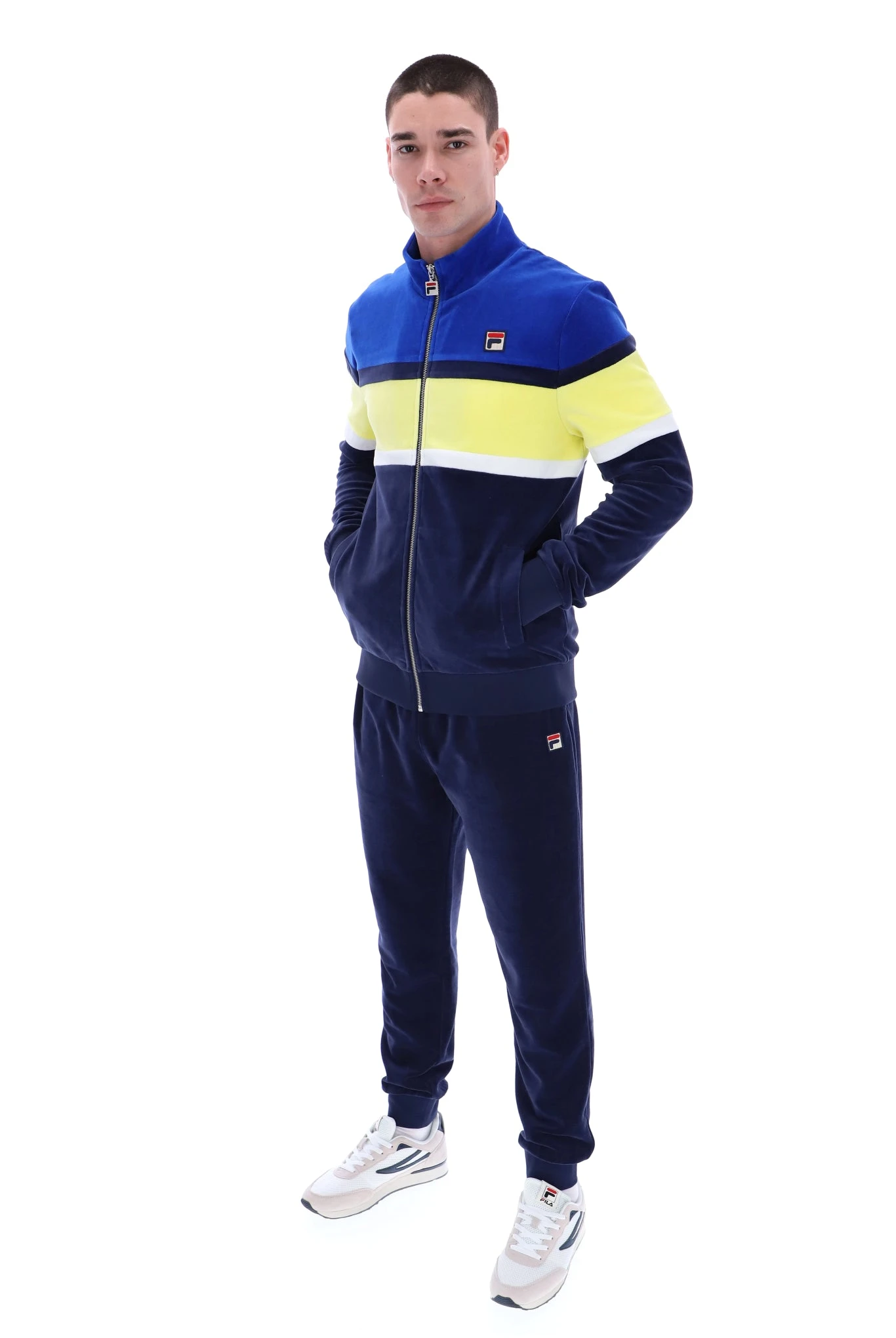 FILA Decker Colour Blocked Velour Track Top 5 FILA Decker Colour Blocked Velour Track Top - Image 5