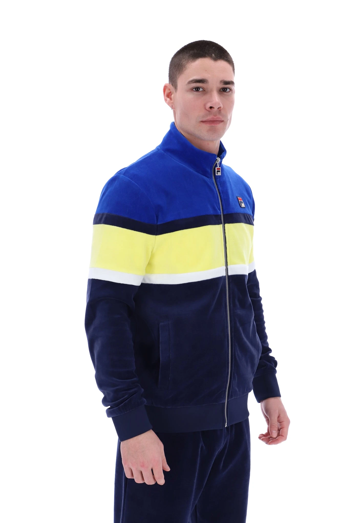 FILA Decker Colour Blocked Velour Track Top 6 FILA Decker Colour Blocked Velour Track Top - Image 6