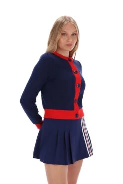 FILA Delila Cropped Fleece Cardigan -Cheap US Modern Apparel Store DELILA SS24WH003 410 46