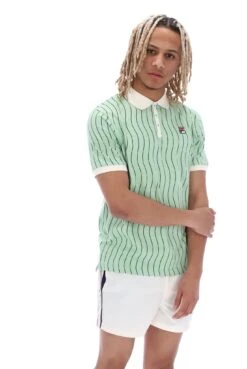 FILA Ellery Wave Striped Polo