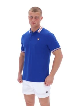 FILA Faraz Tipped Rib Polo -Cheap US Modern Apparel Store FARAZ S23MH002 490 39