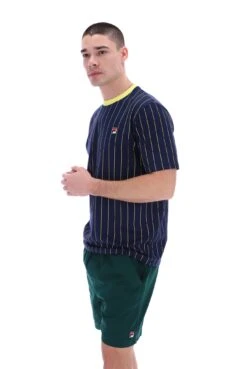 FILA Fionn Pin Striped T-Shirt With Contrast Collar 14 FILA Fionn Pin Striped T-Shirt With Contrast Collar -Cheap US Modern Apparel Store FIONN S23MH001 410 23