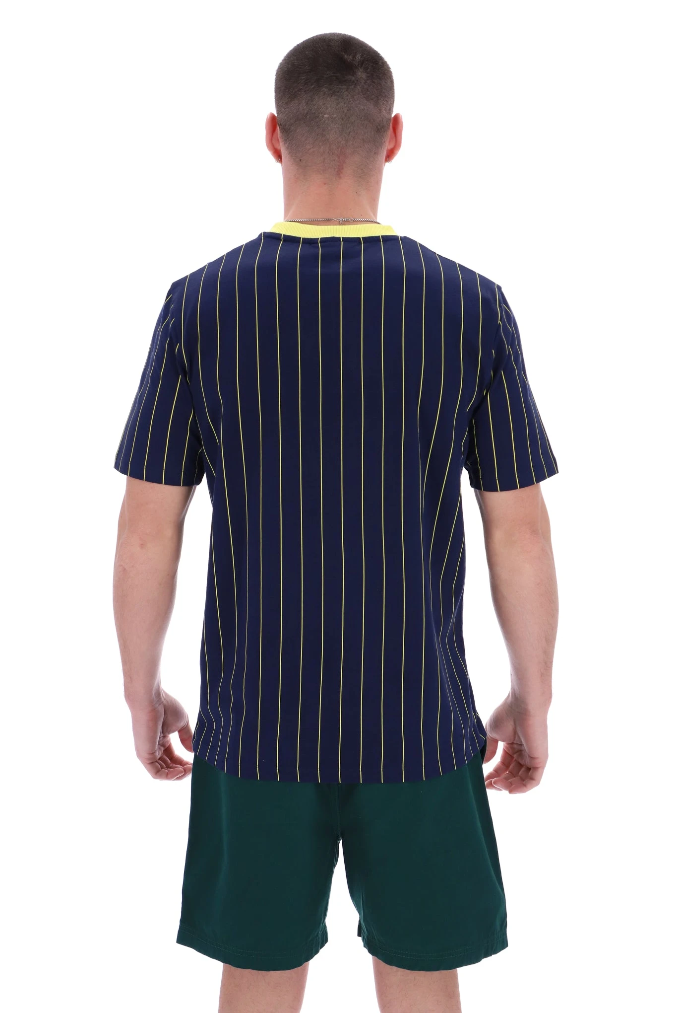 FILA Fionn Pin Striped T-Shirt With Contrast Collar 8 FILA Fionn Pin Striped T-Shirt With Contrast Collar - Image 8