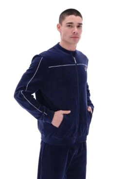 FILA Fonzo Velour Track Top -Cheap US Modern Apparel Store FONZO S23MH015 410 25
