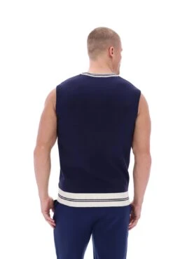 FILA Francis Knitted Vest -Cheap US Modern Apparel Store FRANCIS SS24MH001 410 40