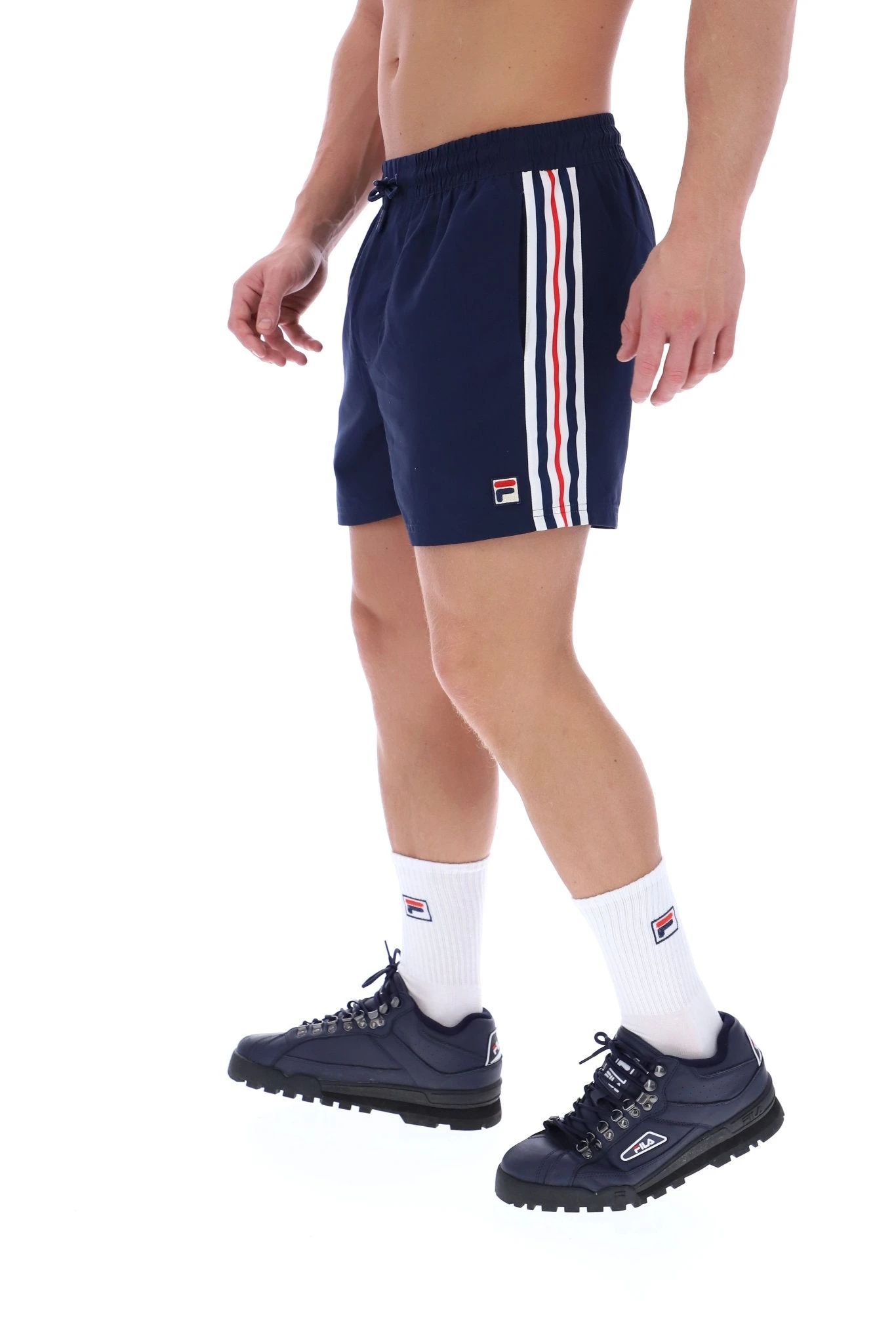 FILA Harold Stripe Print Panel Shorts 2 FILA Harold Stripe Print Panel Shorts - Image 2