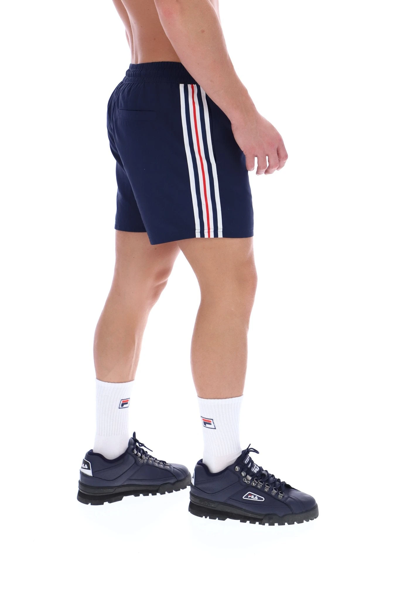 FILA Harold Stripe Print Panel Shorts 3 FILA Harold Stripe Print Panel Shorts - Image 3