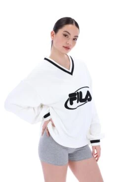 FILA Heritage Overfit V-neck Pullover -Cheap US Modern Apparel Store HeritageOverFit FS2POF1H51F 281 44