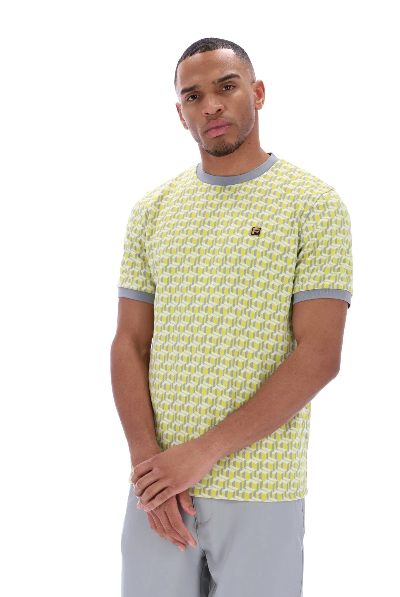 FILA Jagger Geo Jacquard T-Shirt 9 FILA Jagger Geo Jacquard T-Shirt - Image 9