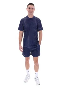 FILA Jair Pin Stripe Mesh T-Shirt -Cheap US Modern Apparel Store JAIR S23MH008 410 JAIRSHORT S23MH012 410 02