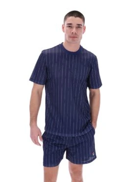 FILA Jair Pin Stripe Mesh T-Shirt -Cheap US Modern Apparel Store JAIR S23MH008 410 JAIRSHORT S23MH012 410 18