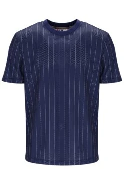 FILA Jair Pin Stripe Mesh T-Shirt -Cheap US Modern Apparel Store JAIR S23MH008 410 01