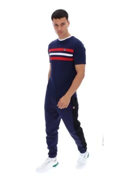 FILA Justin Colour Blocked T-Shirt 15 FILA Justin Colour Blocked T-Shirt -Cheap US Modern Apparel Store JUSTIN FW23MH003 410 08