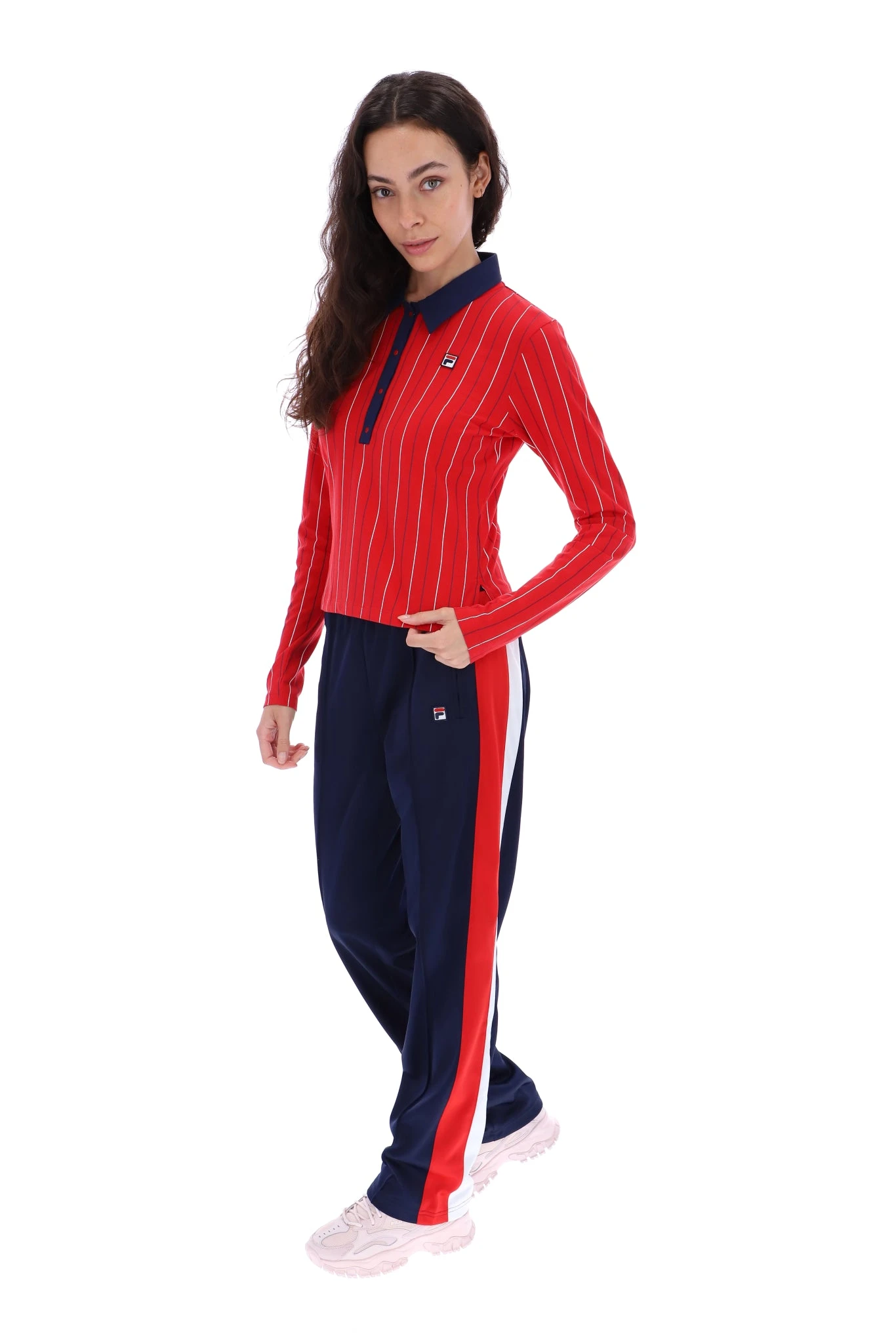 FILA Jada Long Sleeve BB1 Polo Top 5 FILA Jada Long Sleeve BB1 Polo Top - Image 5