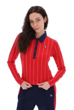 FILA Jada Long Sleeve BB1 Polo Top