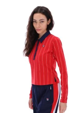 FILA Jada Long Sleeve BB1 Polo Top 10 FILA Jada Long Sleeve BB1 Polo Top -Cheap US Modern Apparel Store Jada F22WF013 640 34