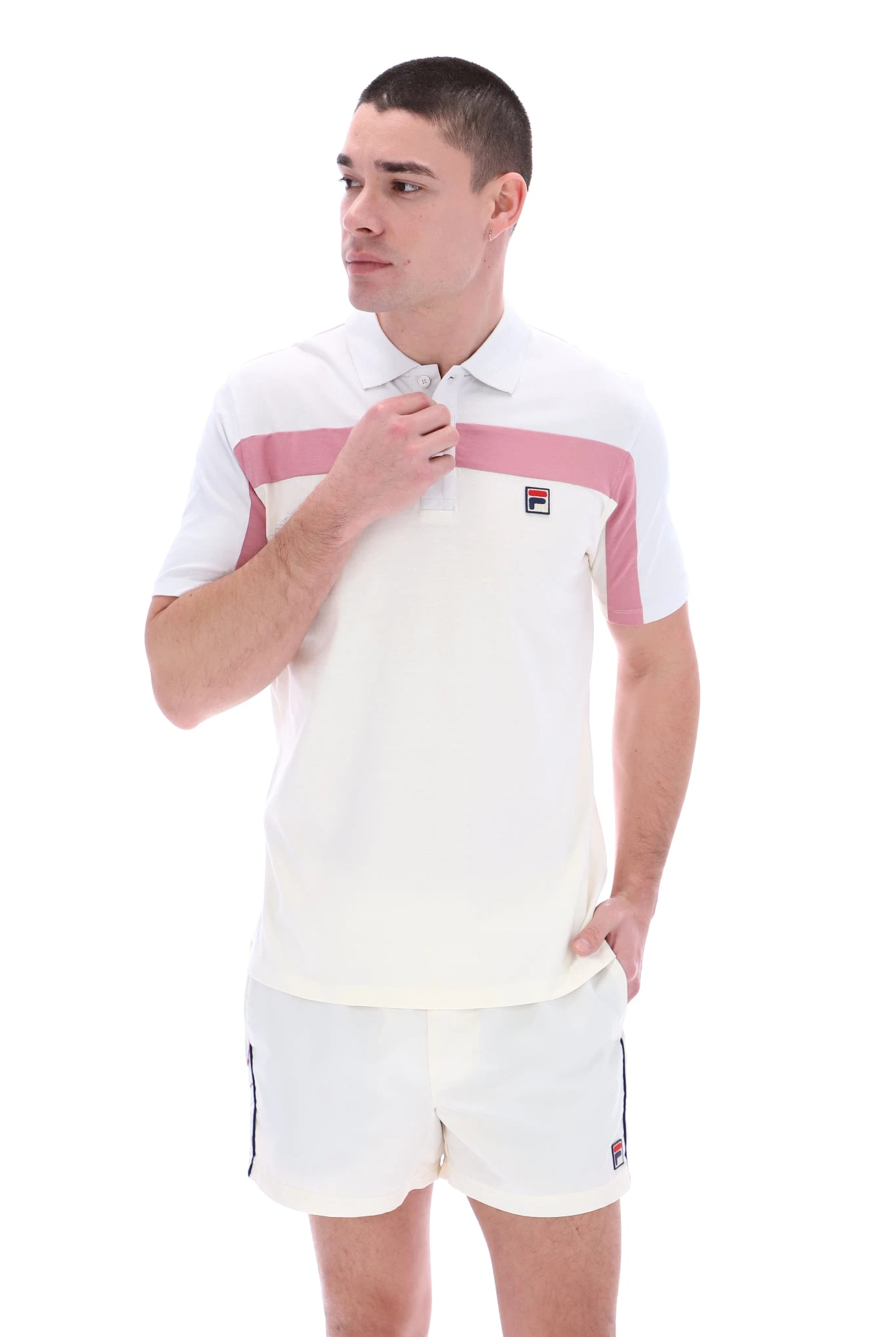 FILA Kaiser Cut & Sew Vintage Wash Polo 1 FILA Kaiser Cut & Sew Vintage Wash Polo