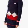 FILA 110 Cashmere Argyle Zip Sweater