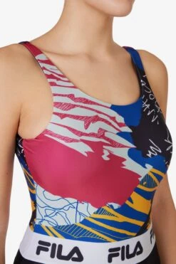 FILA Allover Print Bodysuit -Cheap US Modern Apparel Store LW411143 653 05 e