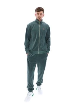 FILA Marc Velour Track Jacket With Gold Trims -Cheap US Modern Apparel Store MARC FW23MH033 313 06