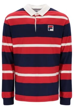 FILA Matteo Striped Rugby Shirt -Cheap US Modern Apparel Store MATTEO FW23MH054 410 01 1