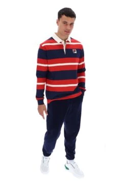 FILA Matteo Striped Rugby Shirt -Cheap US Modern Apparel Store MATTEO FW23MH054 410 06