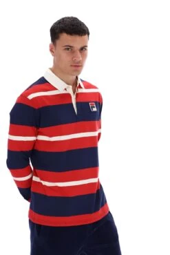 FILA Matteo Striped Rugby Shirt -Cheap US Modern Apparel Store MATTEO FW23MH054 410 26