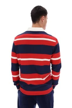 FILA Matteo Striped Rugby Shirt -Cheap US Modern Apparel Store MATTEO FW23MH054 410 30