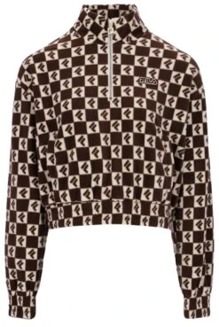 FILA Marla Checkerboard Print Polar Fleece -Cheap US Modern Apparel Store Marla FW22ASW008 350 01