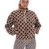 FILA Marla Checkerboard Print Polar Fleece