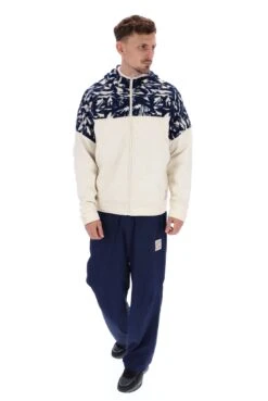 FILA Qway Fabric Mix Fleece Jacket -Cheap US Modern Apparel Store QWAY FW23MW012 968 07