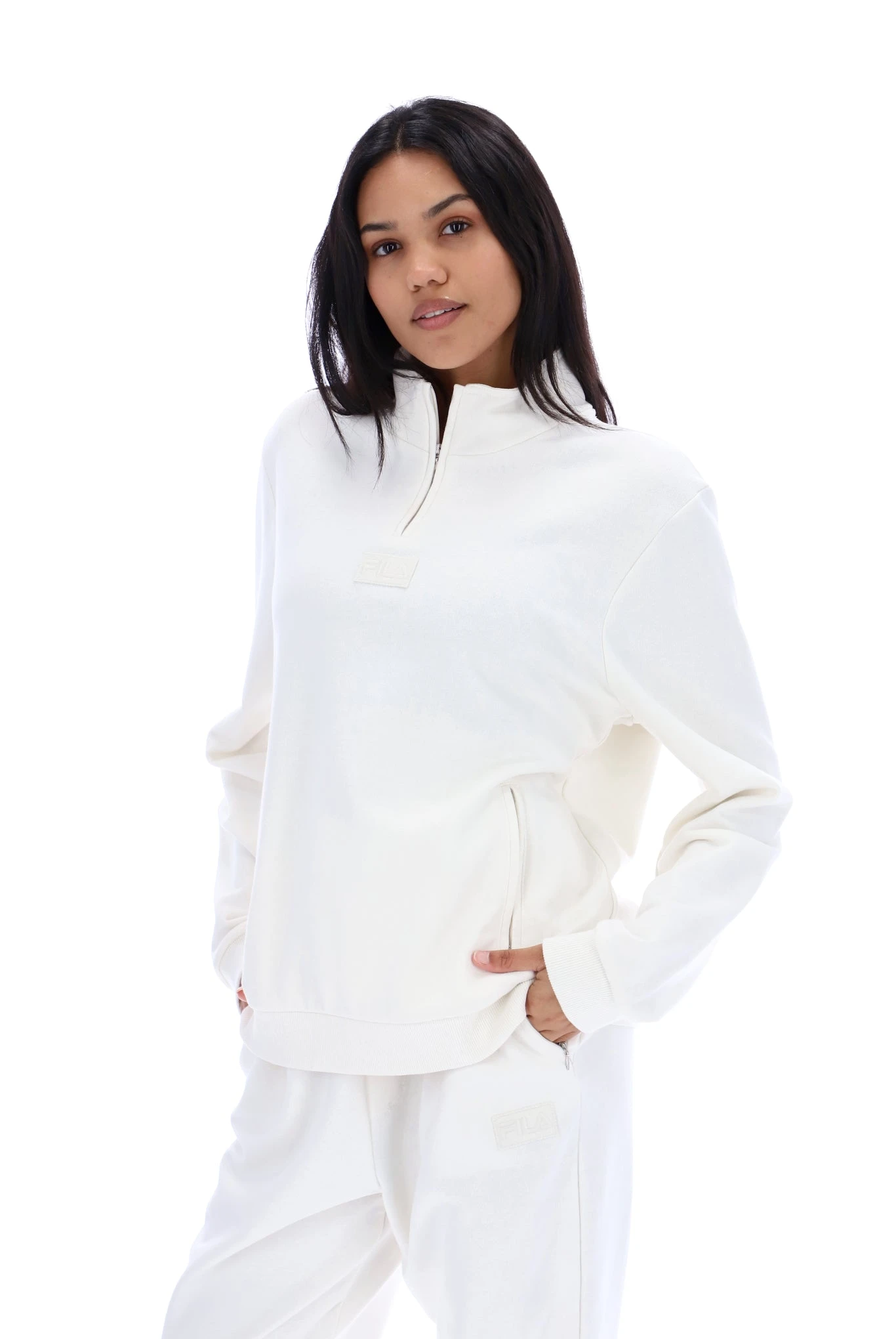 FILA Raffy 1/4 Zip Unisex Sweatshirt 2 FILA Raffy 1/4 Zip Unisex Sweatshirt - Image 2