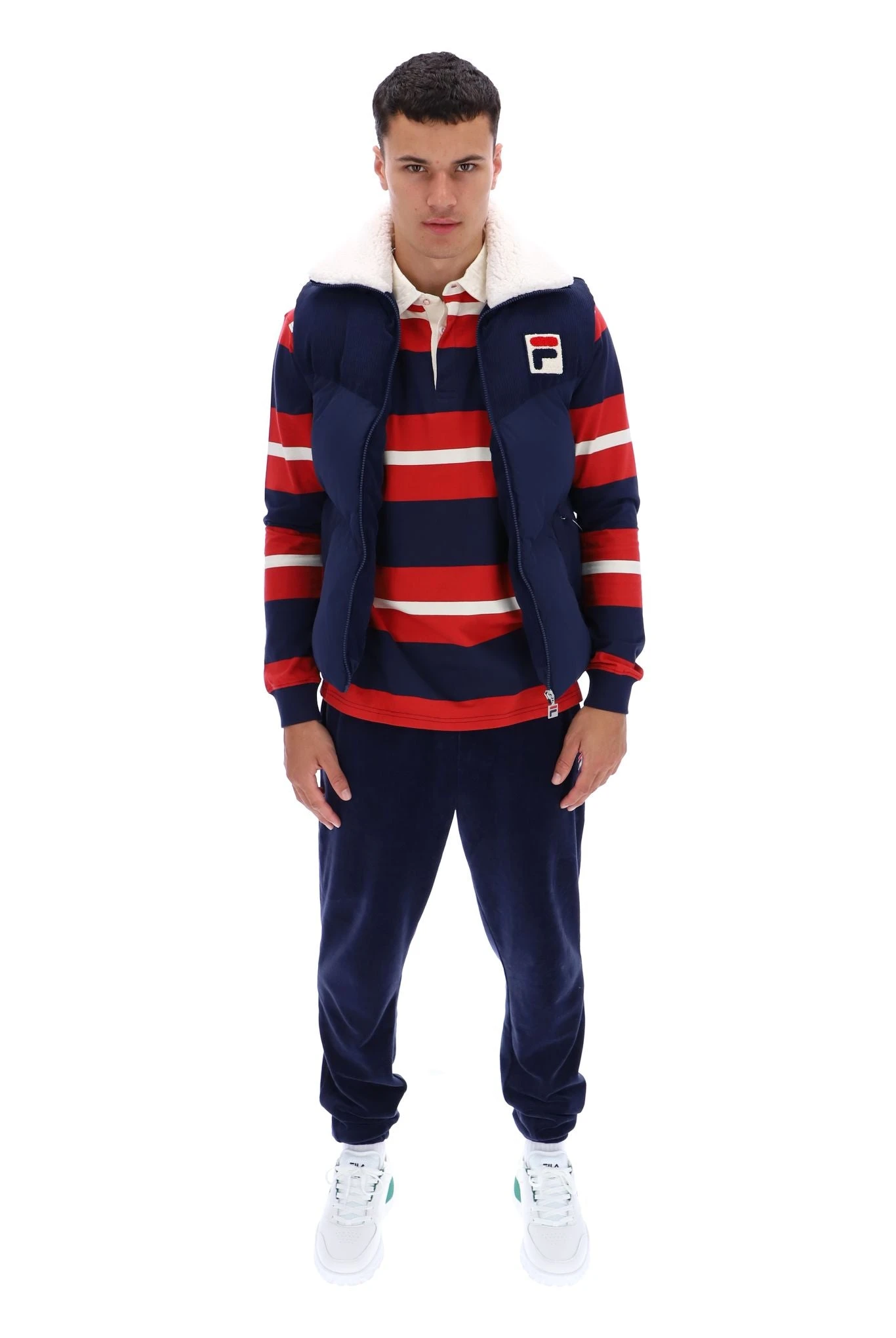 FILA Rossy Corduroy Mix Puffer Gilet 3 FILA Rossy Corduroy Mix Puffer Gilet - Image 3