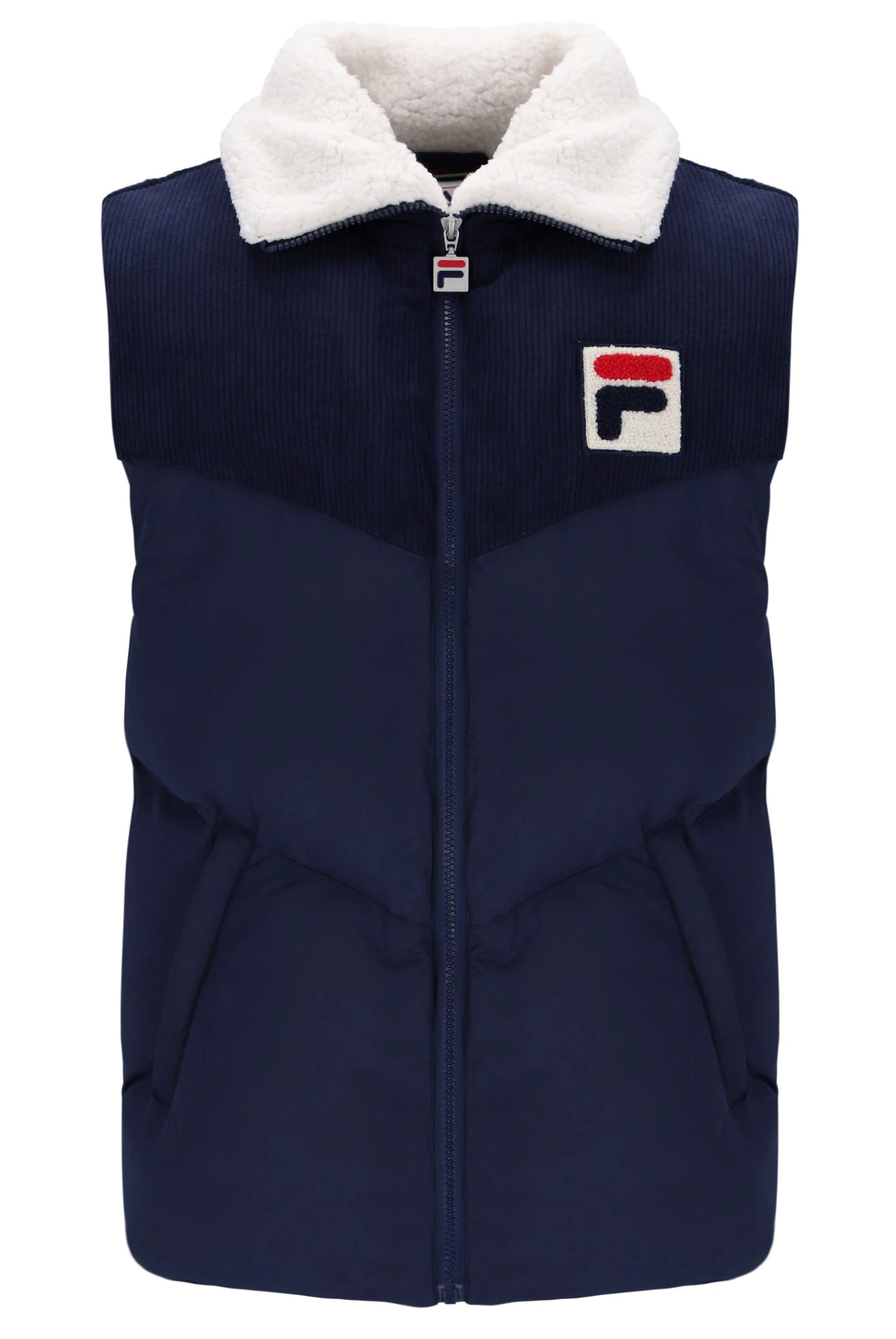 FILA Rossy Corduroy Mix Puffer Gilet 2 FILA Rossy Corduroy Mix Puffer Gilet - Image 2