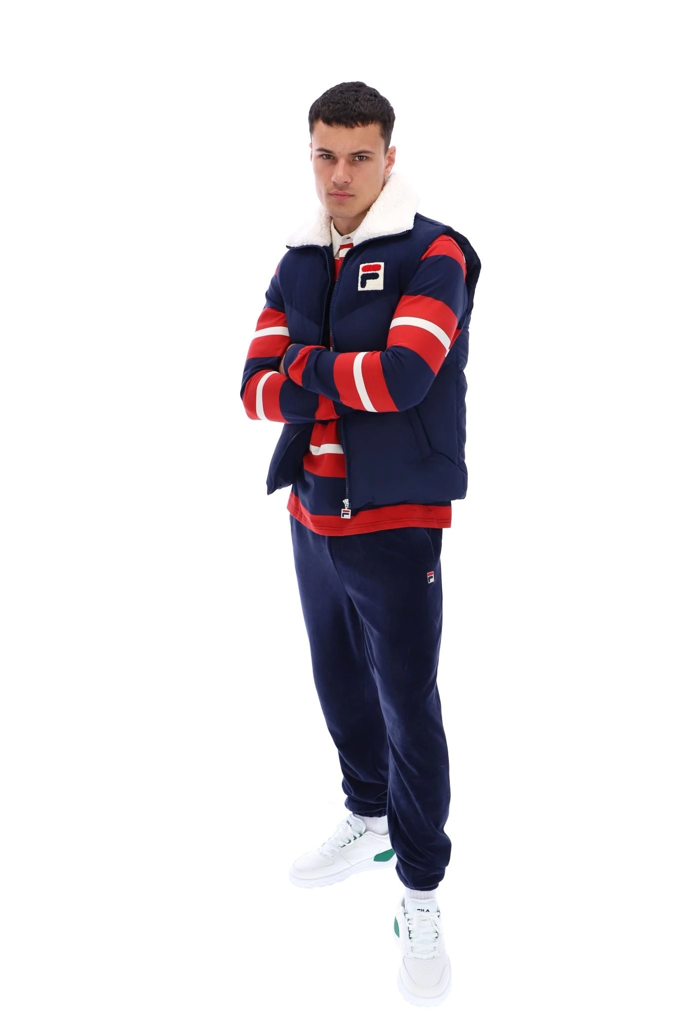 FILA Rossy Corduroy Mix Puffer Gilet 4 FILA Rossy Corduroy Mix Puffer Gilet - Image 4