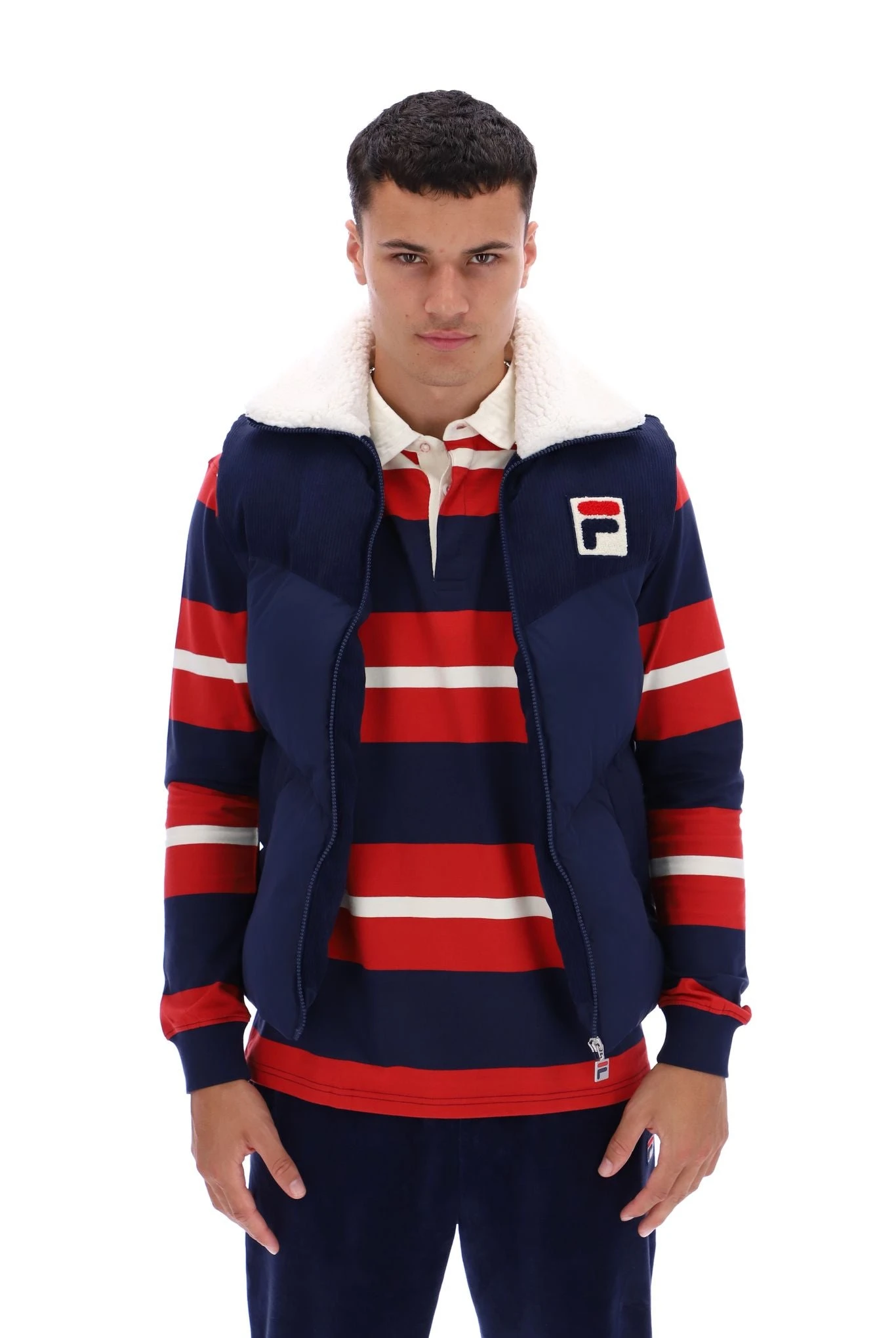 FILA Rossy Corduroy Mix Puffer Gilet 7 FILA Rossy Corduroy Mix Puffer Gilet - Image 7