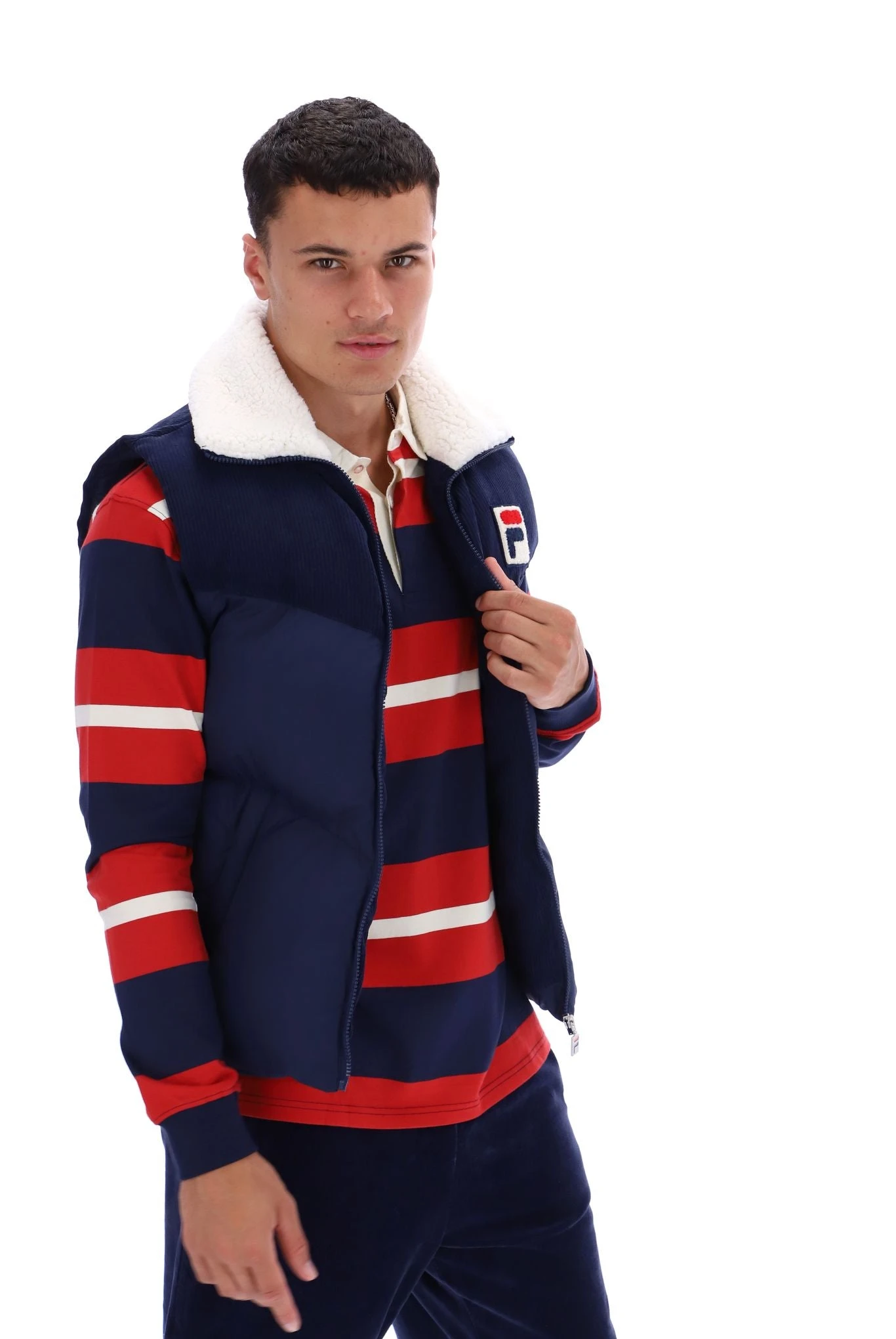 FILA Rossy Corduroy Mix Puffer Gilet 8 FILA Rossy Corduroy Mix Puffer Gilet - Image 8