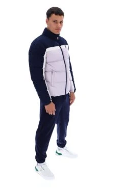 FILA Rowan Corduroy Mix Colour Block Puffer Jacket -Cheap US Modern Apparel Store ROWAN FW23MH063 241 11