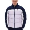 FILA Rowan Corduroy Mix Colour Block Puffer Jacket