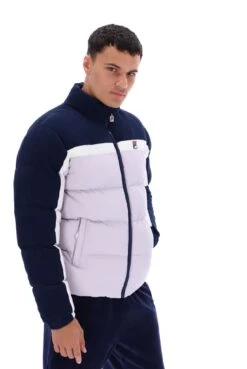 FILA Rowan Corduroy Mix Colour Block Puffer Jacket -Cheap US Modern Apparel Store ROWAN FW23MH063 241 26